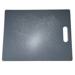Gray Cutting Board with Handle Plastic